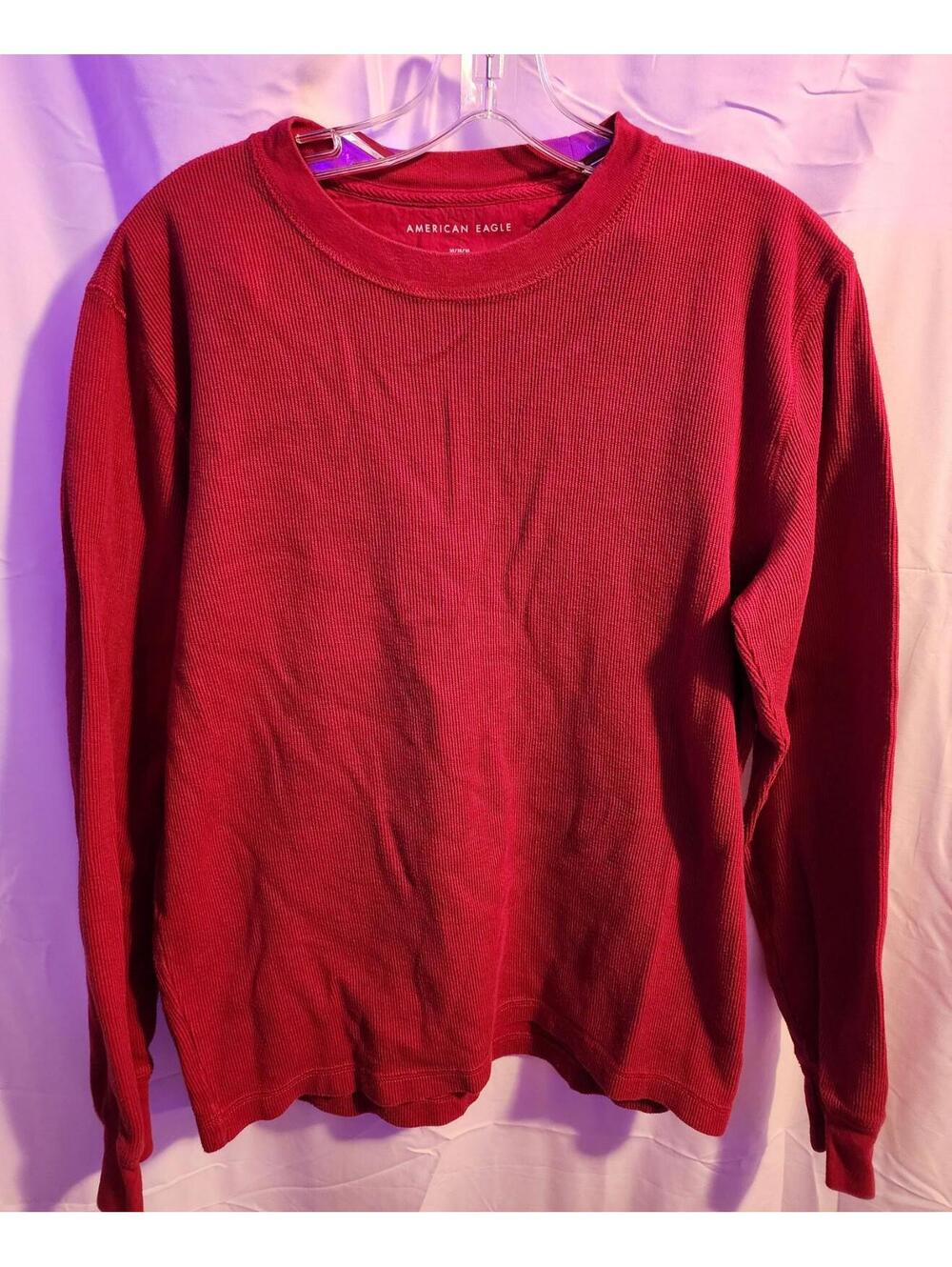 Red long sleeve American Eagle shirt. Mens Size medium in good used condition